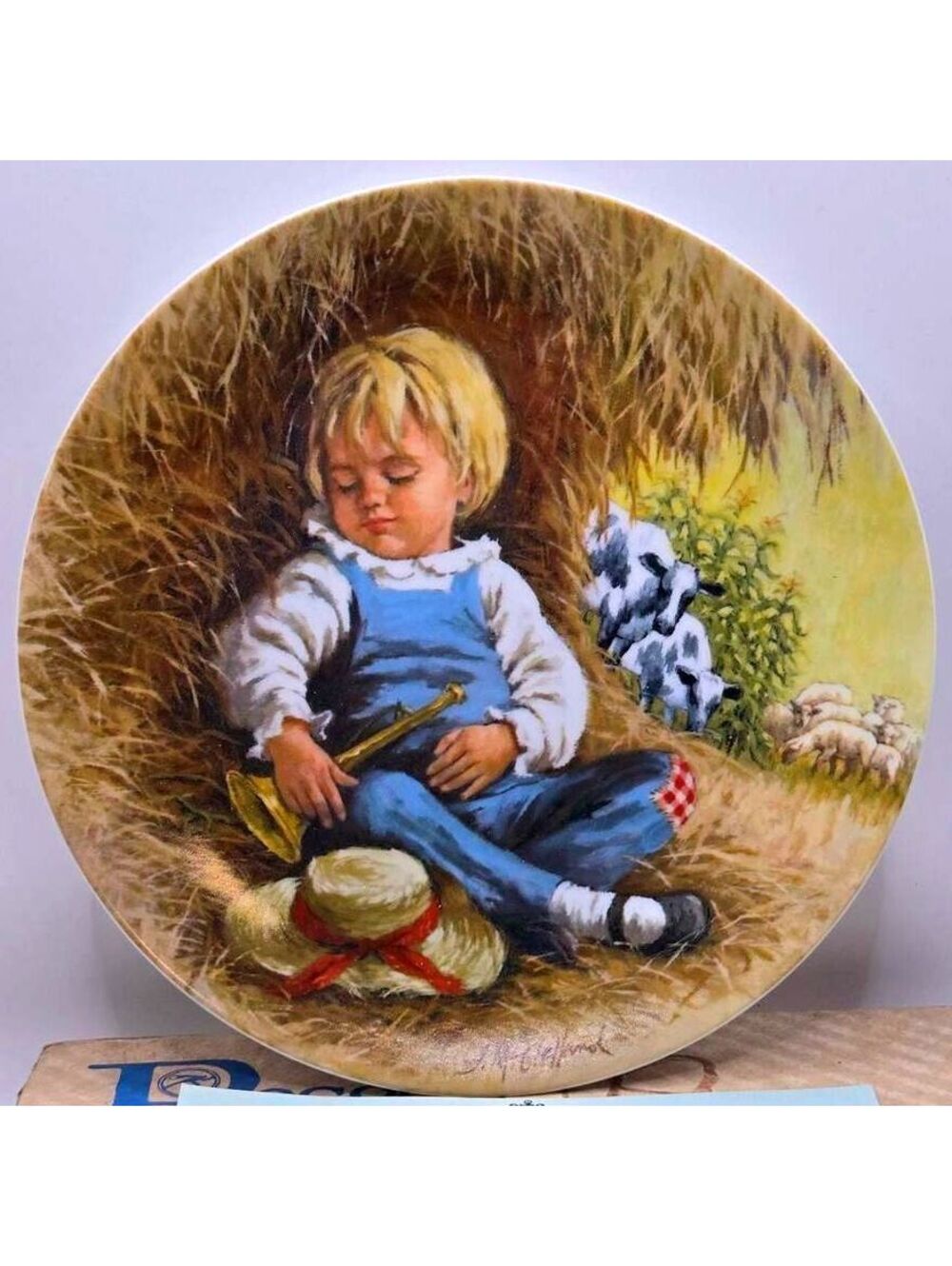 Reco John McClelland Little Boy Blue Mother Goose Collector Plate 1980